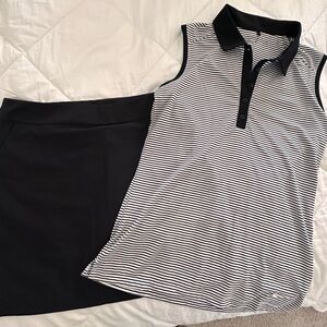 Like new women’s Nike black and white golf set